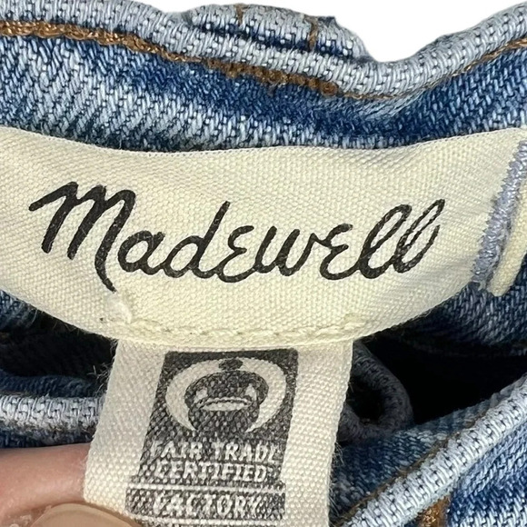 MADEWELL The Perfect Vintage Jeans Light wash distressed raw hem size 31 - Picture 3 of 8